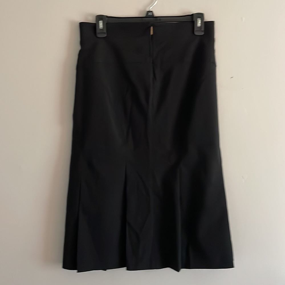 Roberto Cavalli black long skirt size 44 fleece wool blend - Picture 4 of 10